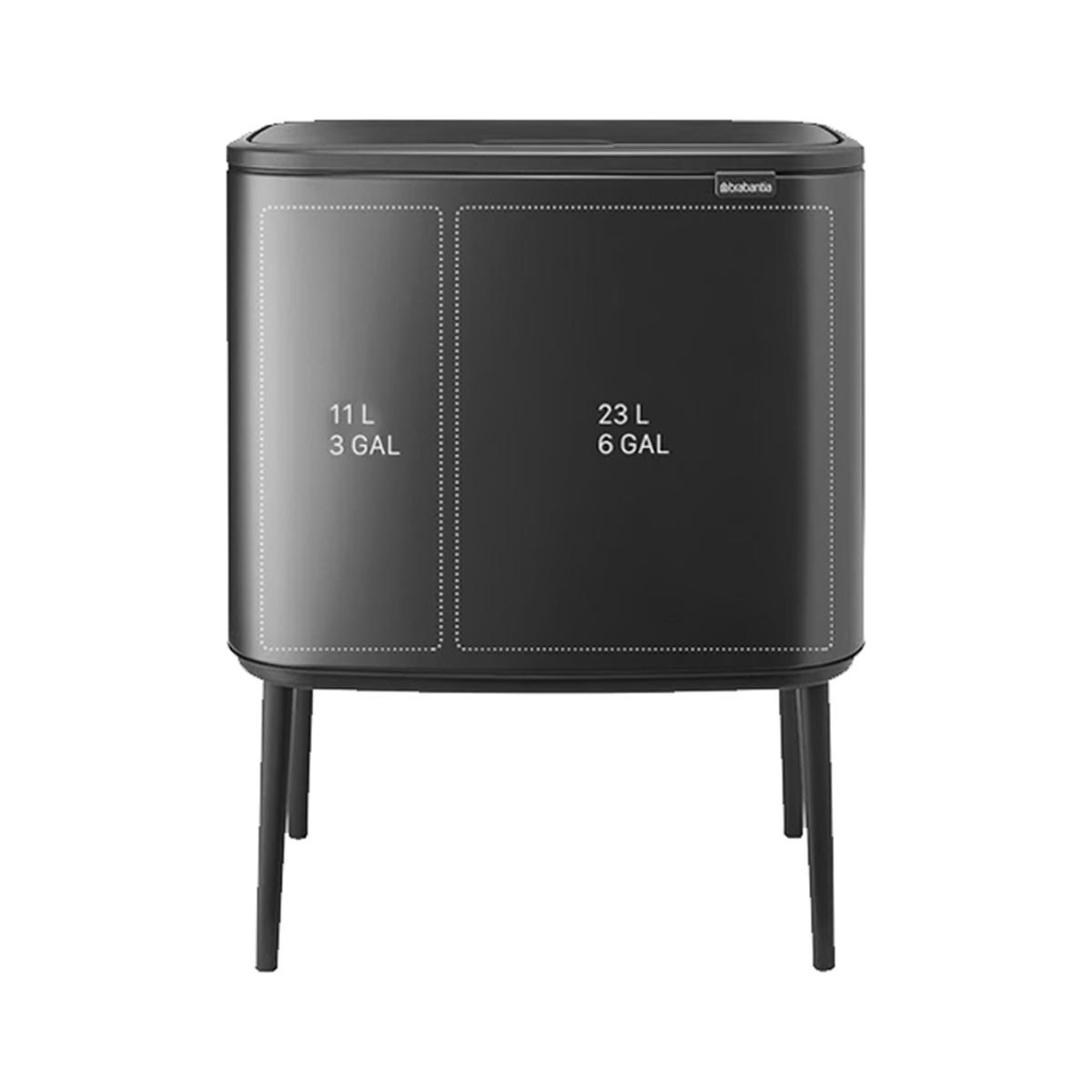 Bo Touch Bin 11+23 Confident Grey | Pattumiera — foto 2