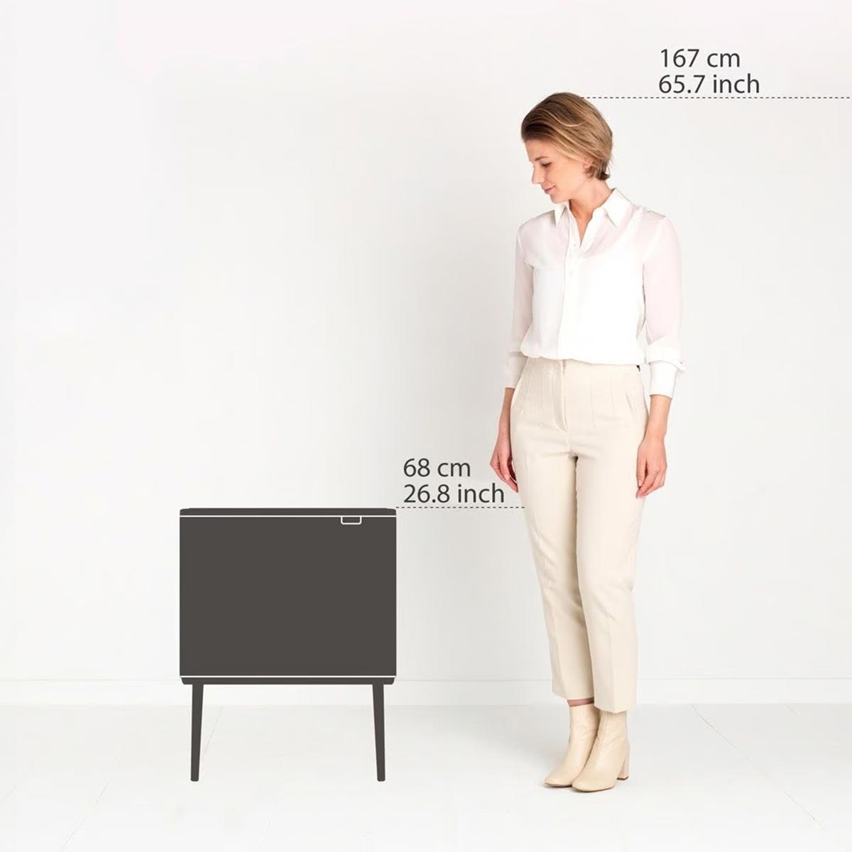 Bo Touch Bin 11+23 Confident Grey | Pattumiera — foto 4