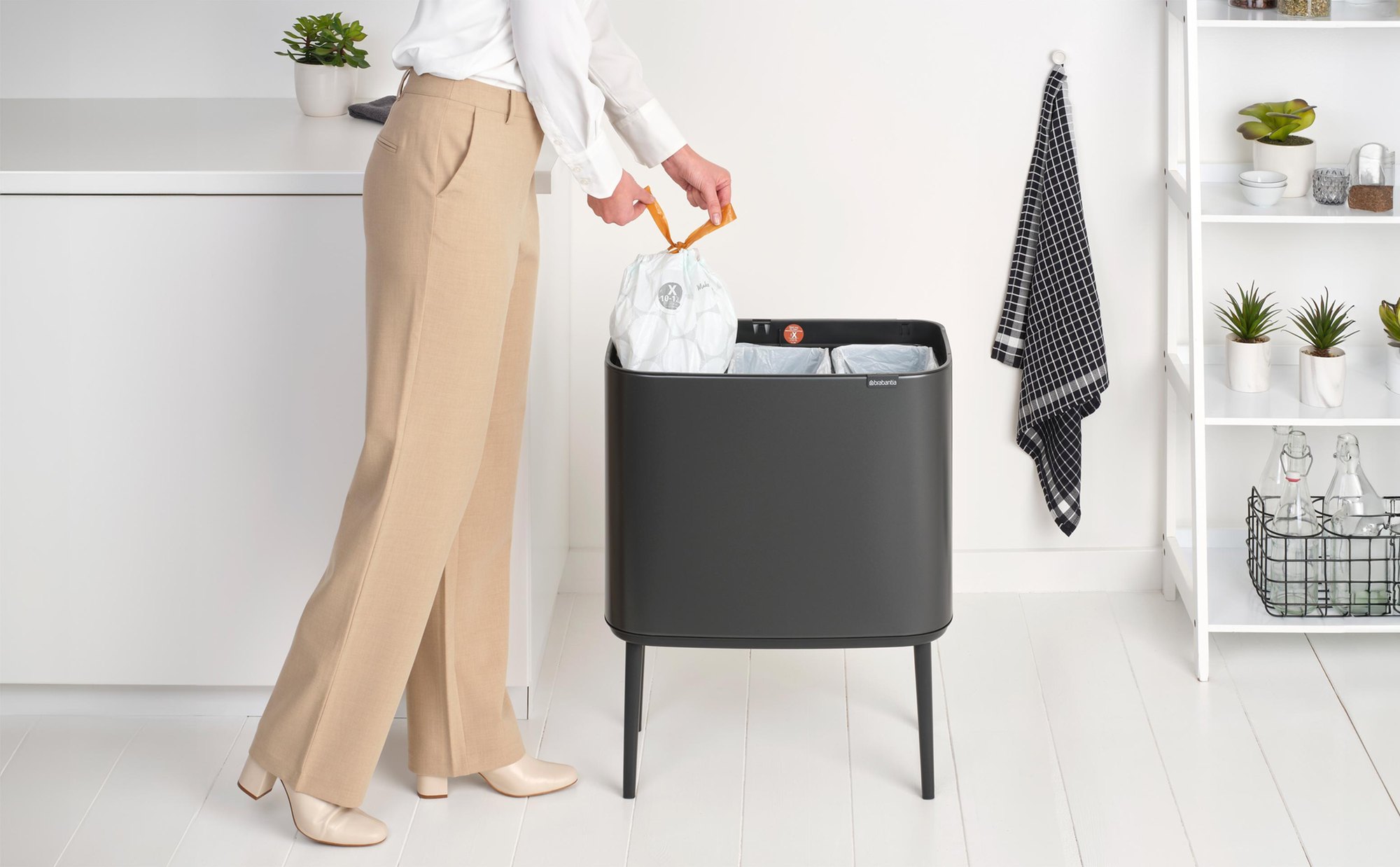 Bo Touch Bin 3x11 Confident Grey | Pattumiera — foto 9