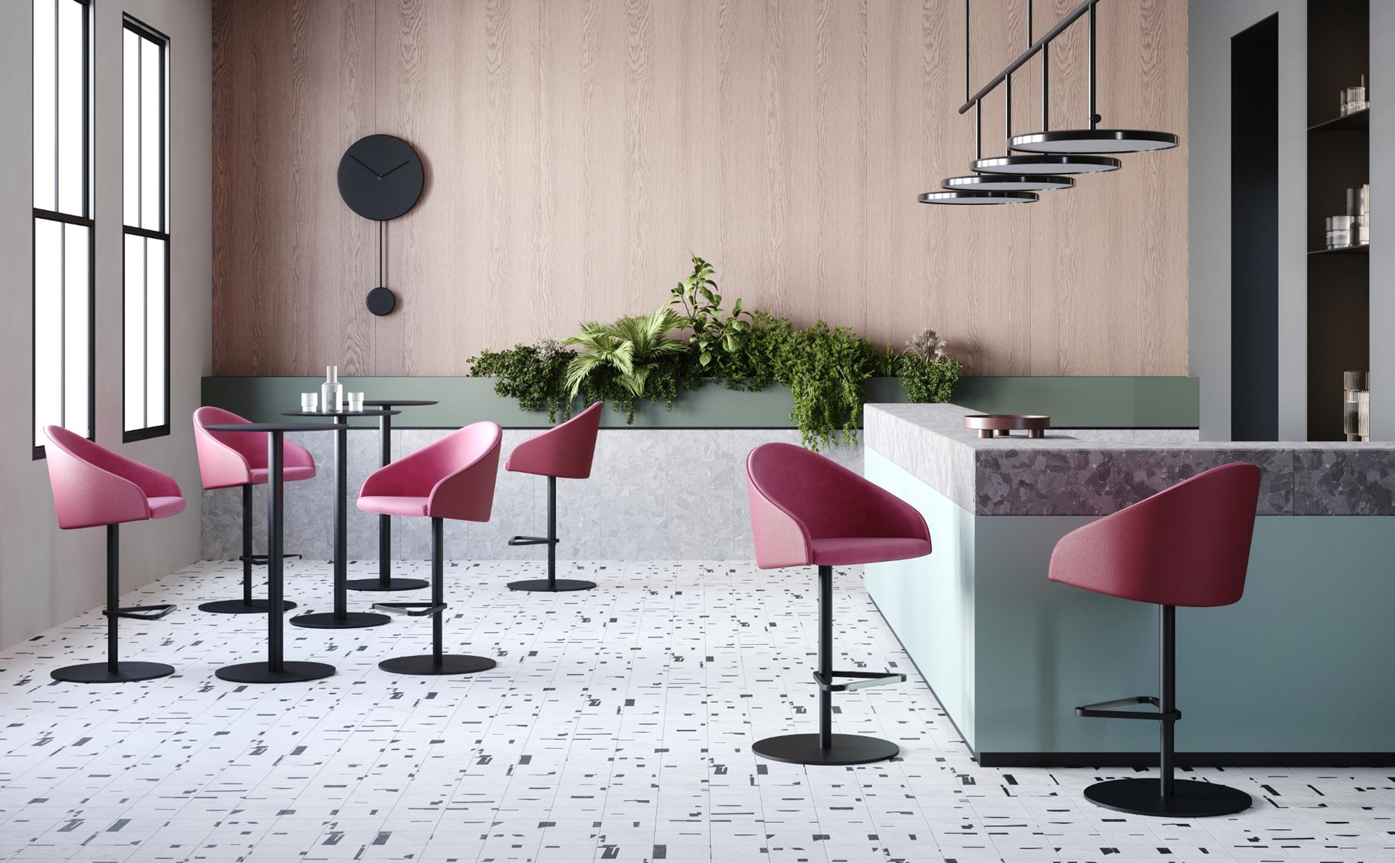Kameo Stool telaio semi slitta — foto 3