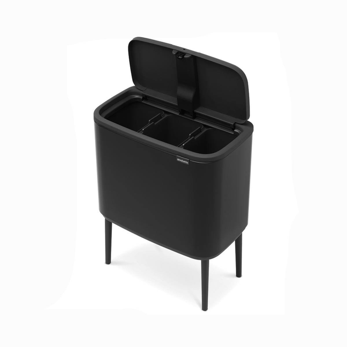 Bo Touch Bin 3x11 Matt Black | Pattumiera — foto 4