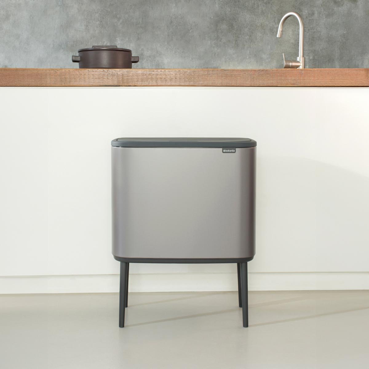 Bo Touch Bin 3x11 Platinum | Pattumiera — foto 6