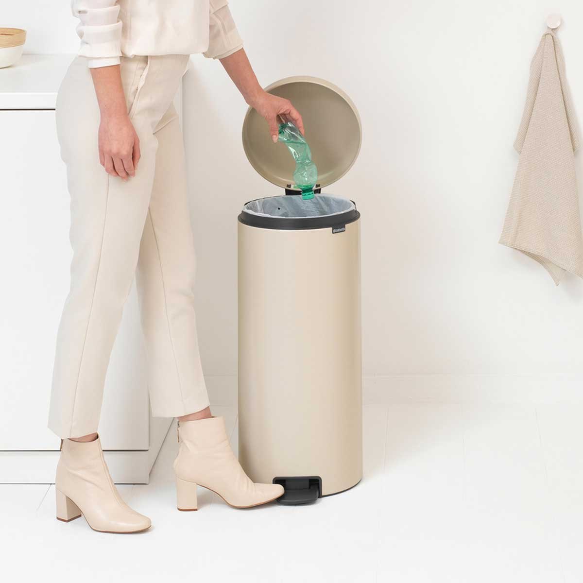 NewIcon a pedale 30 L Soft Beige | Pattumiera — foto 6
