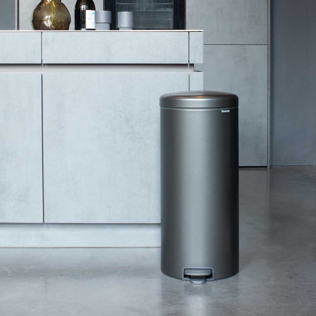 NewIcon a pedale 30 L Confident Grey | Pattumiera — foto 4