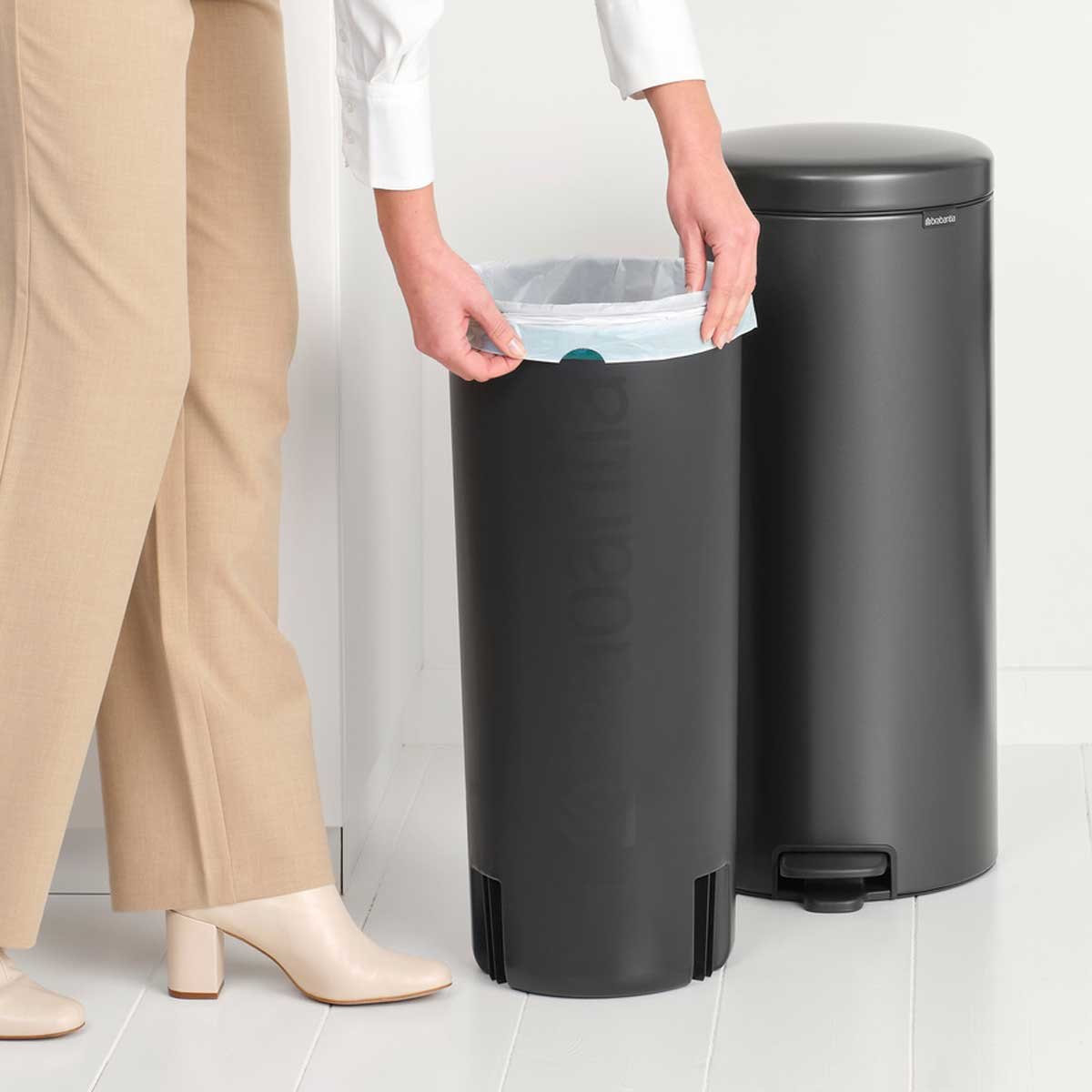 NewIcon a pedale 30 L Confident Grey | Pattumiera — foto 6