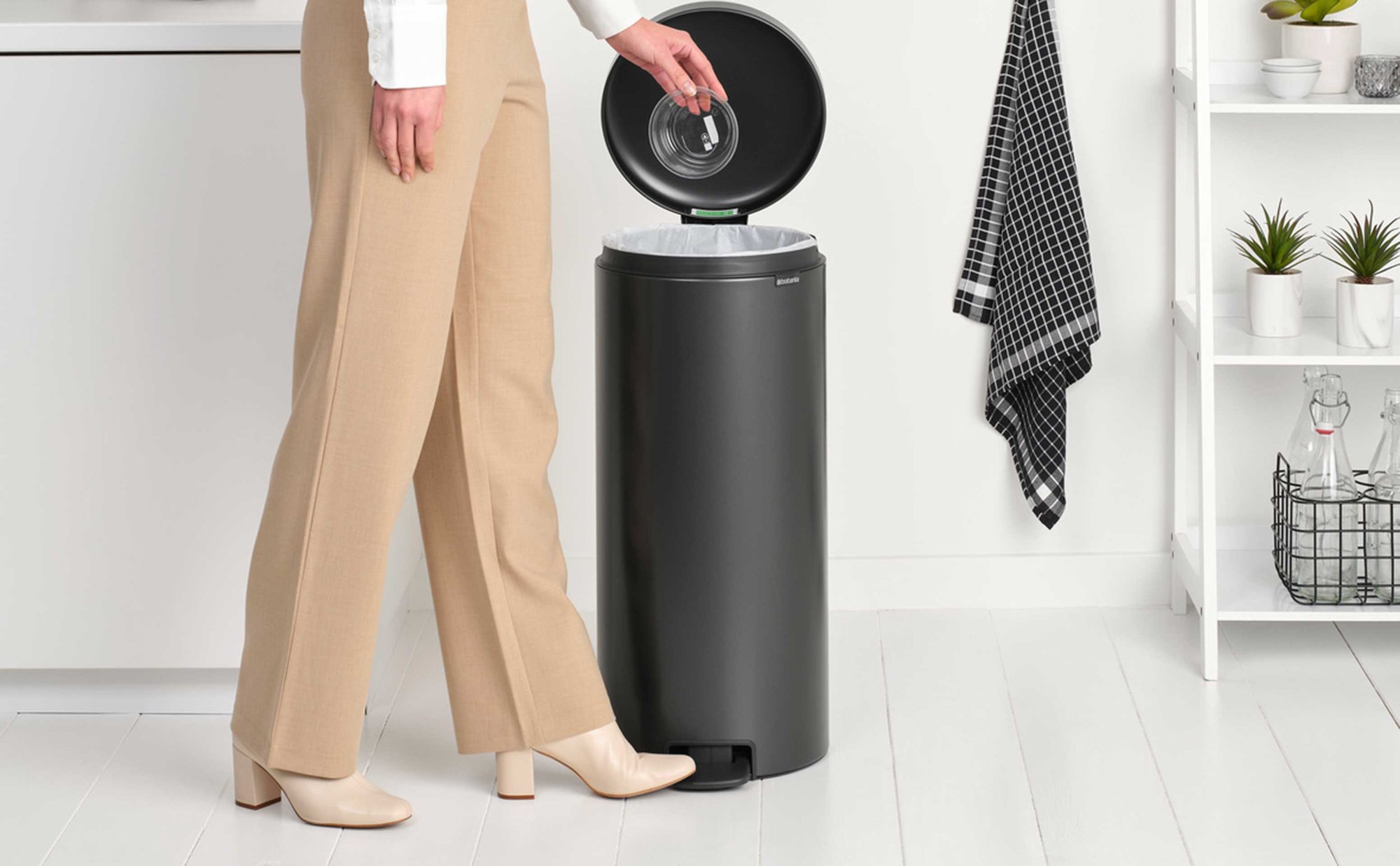 NewIcon a pedale 30 L Confident Grey | Pattumiera — foto 7