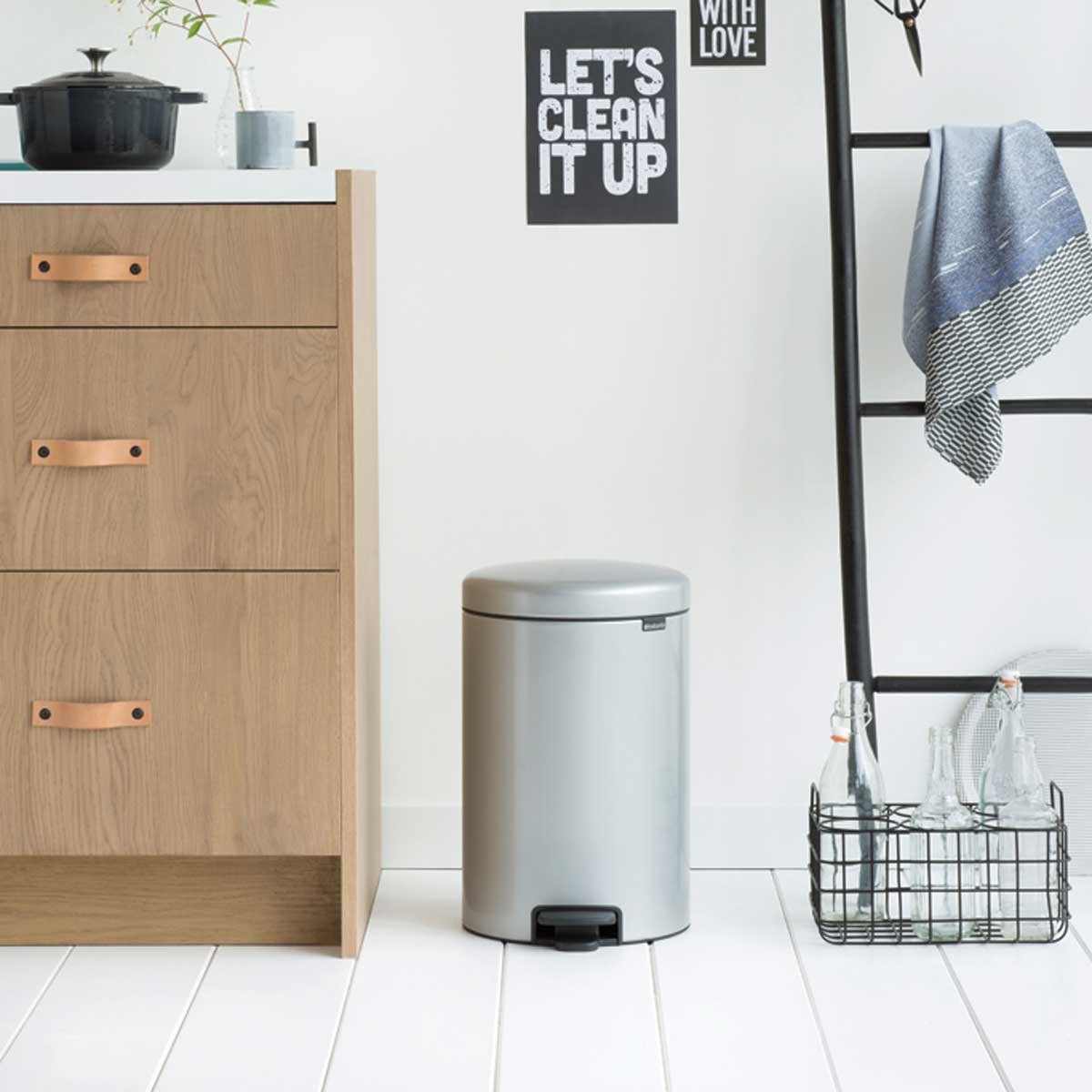 NewIcon a pedale 20 L Metallic Grey | Pattumiera — foto 4