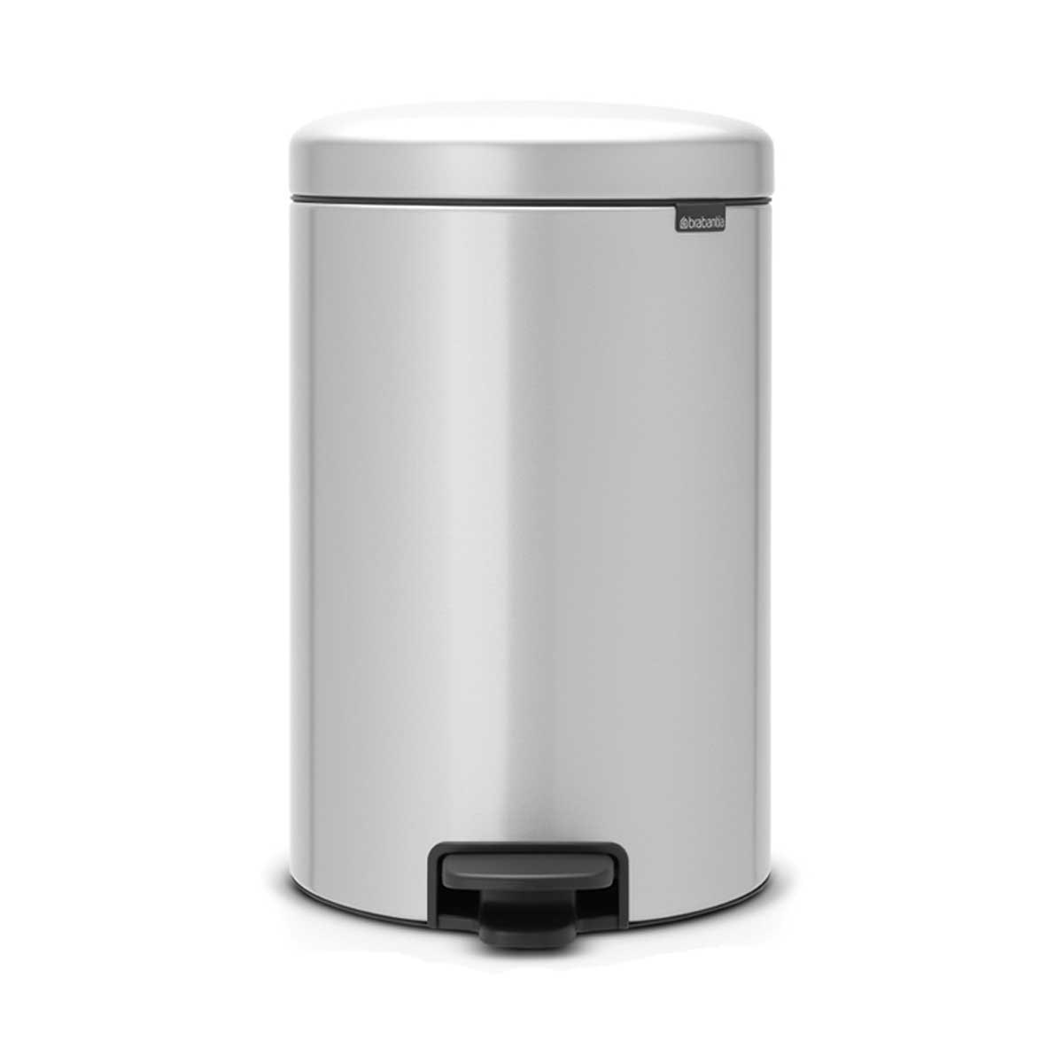 NewIcon a pedale 20 L Metallic Grey | Pattumiera — foto 1