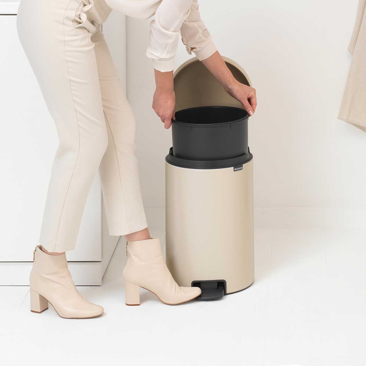 NewIcon a pedale 20 L Soft Beige | Pattumiera — foto 7