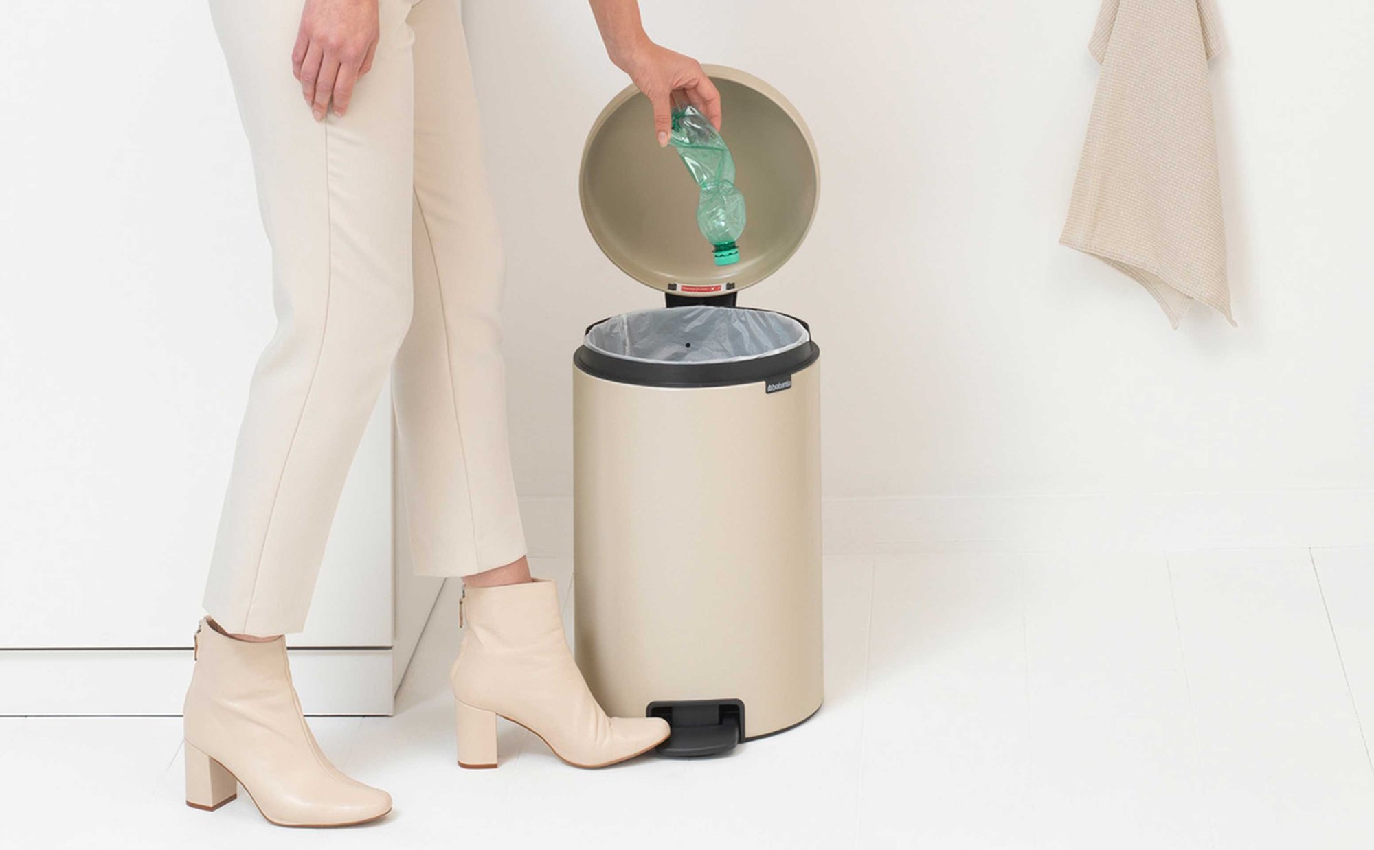 NewIcon a pedale 20 L Soft Beige | Pattumiera — foto 8