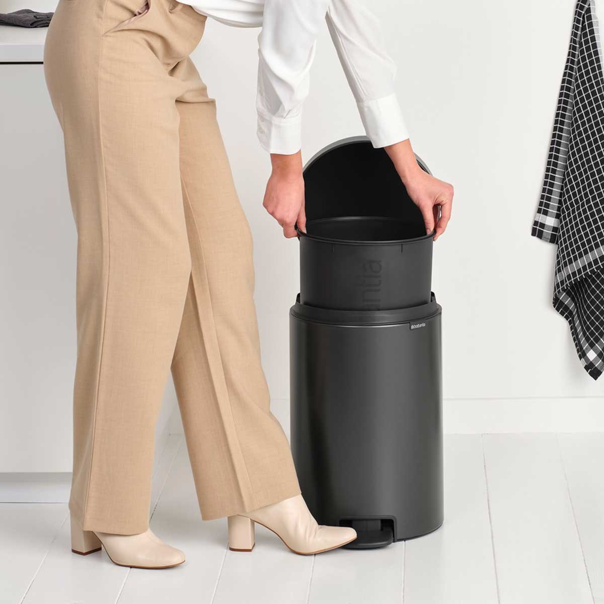 NewIcon a pedale 20 L Confident Grey | Pattumiera — foto 4