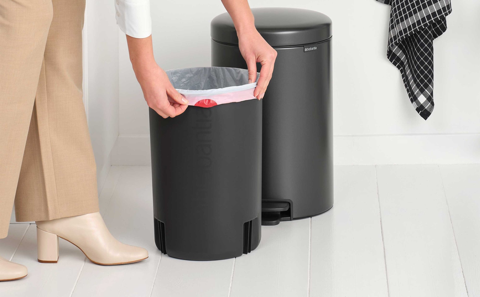 NewIcon a pedale 20 L Confident Grey | Pattumiera — foto 5
